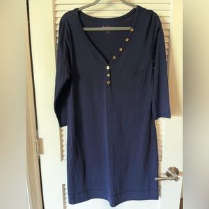 Lilly Pulitzer Palmetto navy blue dress, NWOT, Large